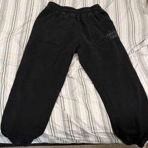 Black White Fox Sweats